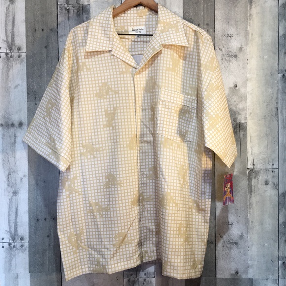 Spanish Harlem Mens’s Short Sleeve Button Up Shirt - Picture 5 of 8